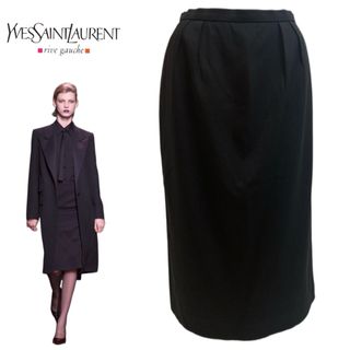 イヴサンローラン(Yves Saint Laurent)のYVES SAINT LAURENT rive gauche エルバス期スカート(ひざ丈スカート)