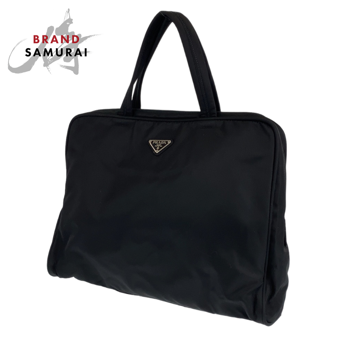 PRADA プラダ テスート ブラック 黒 シルバー金具 ナイロン B8685 ビジネスバッグ トートバッグ メンズ 404584ファスナーポケットx1カデナ