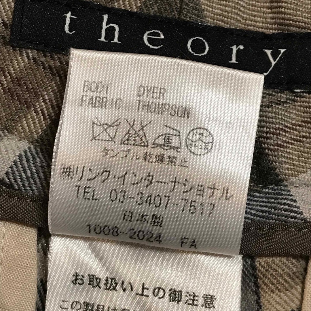 theory(セオリー)の★theory/セオリー★大きいサイズ！クロップドチェックパンツ4(L.11号) レディースのパンツ(クロップドパンツ)の商品写真