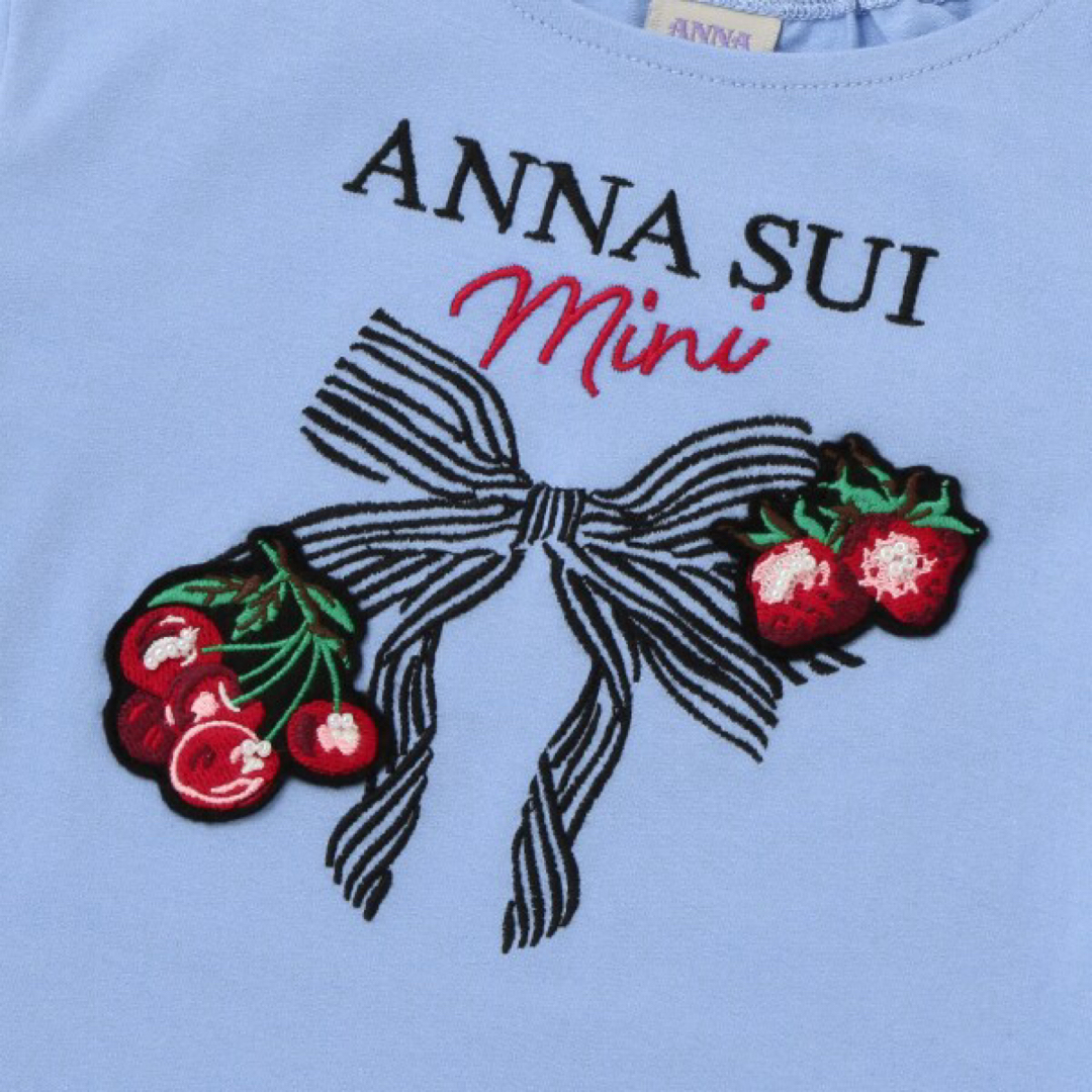 ANNA SUI mini(アナスイミニ)のANNA SUI mini（アナスイミニ）フルーツ半袖Tシャツ キッズ/ベビー/マタニティのキッズ服女の子用(90cm~)(Tシャツ/カットソー)の商品写真