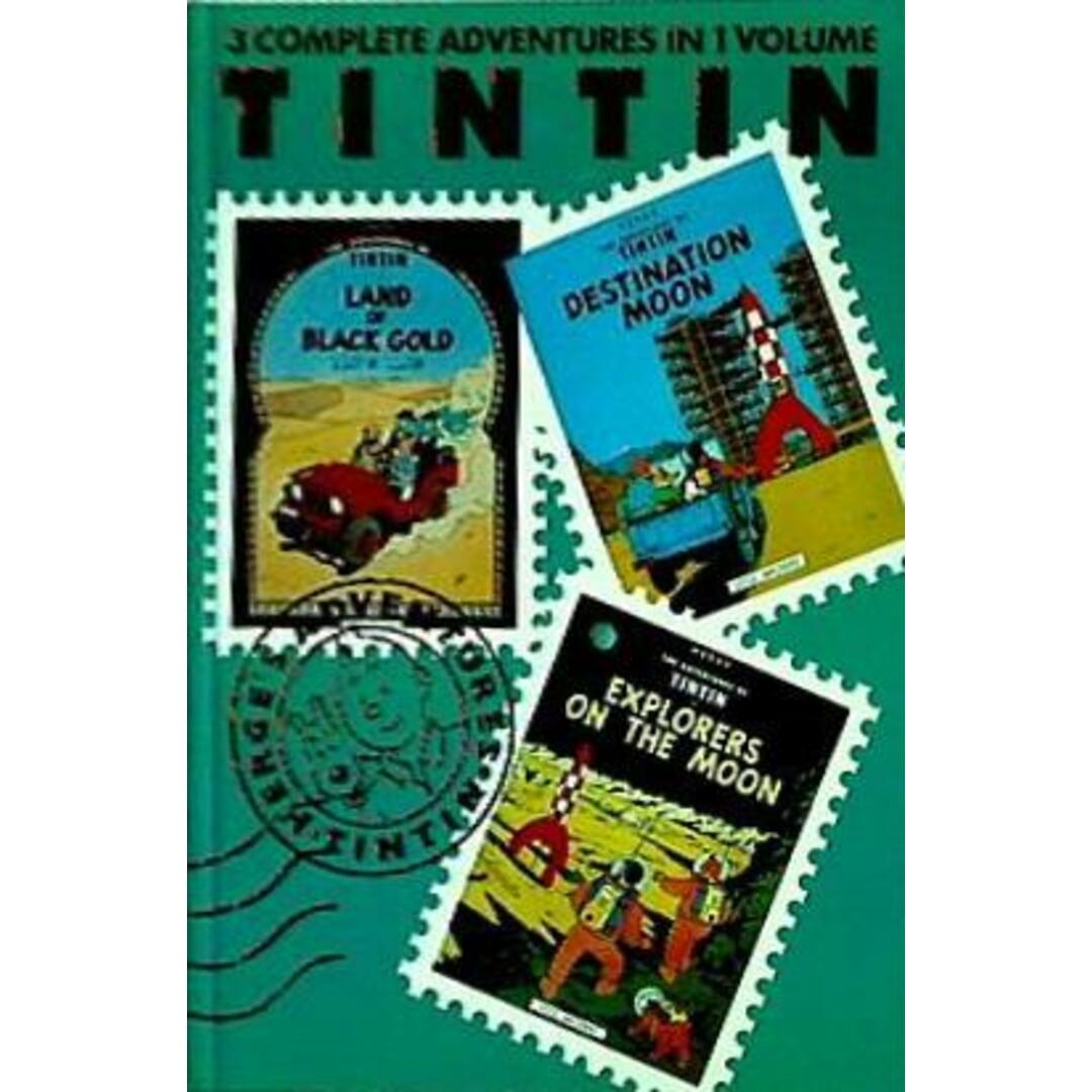 The Adventures of Tintin  Vol. 5: Land of Black Gold Destination Moon Explorers on the Moon  3 Volumes in 1 エンタメ/ホビーの本(洋書)の商品写真