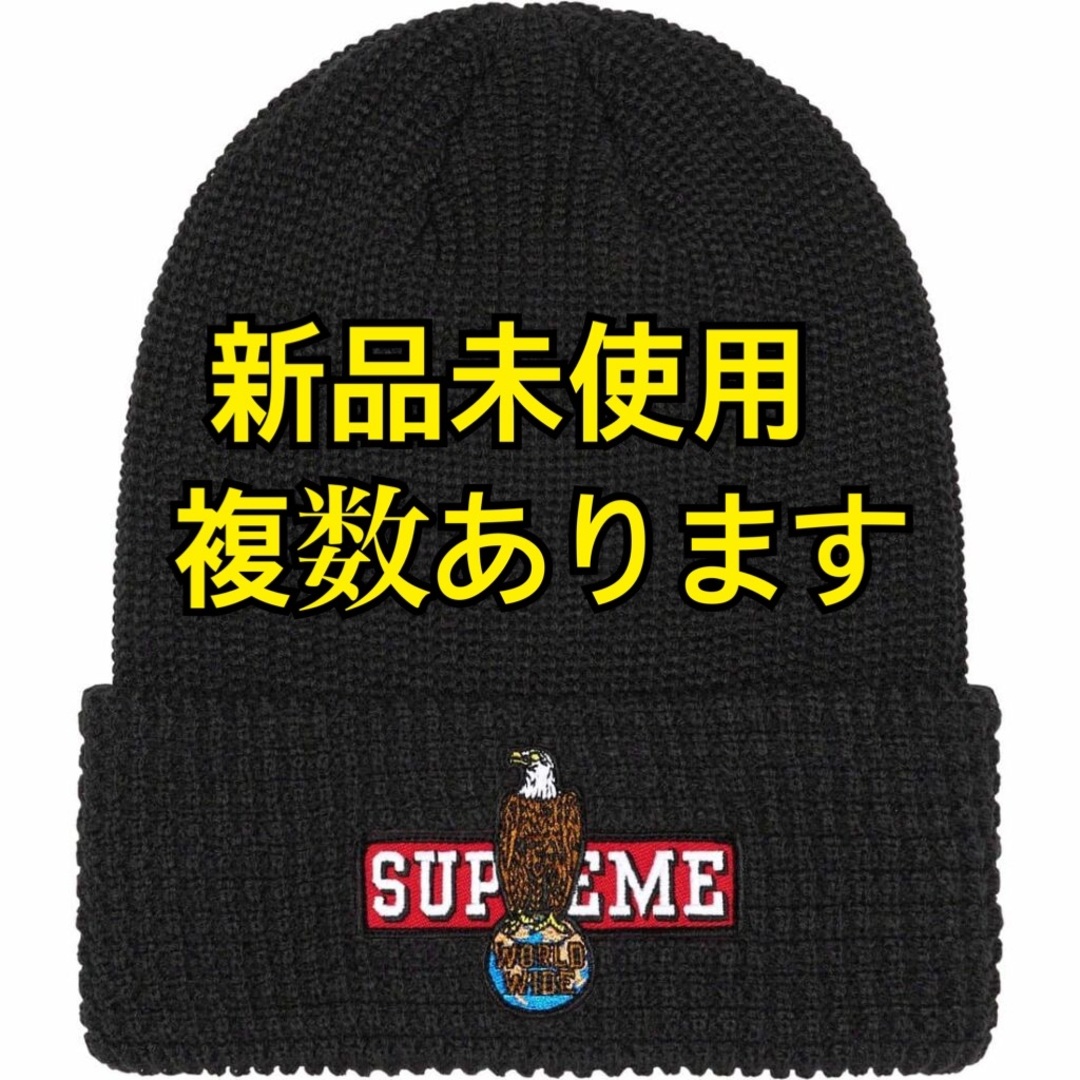 Supreme(シュプリーム)のSupreme Eagle Beanie Black イーグル ビーニー メンズの帽子(キャップ)の商品写真