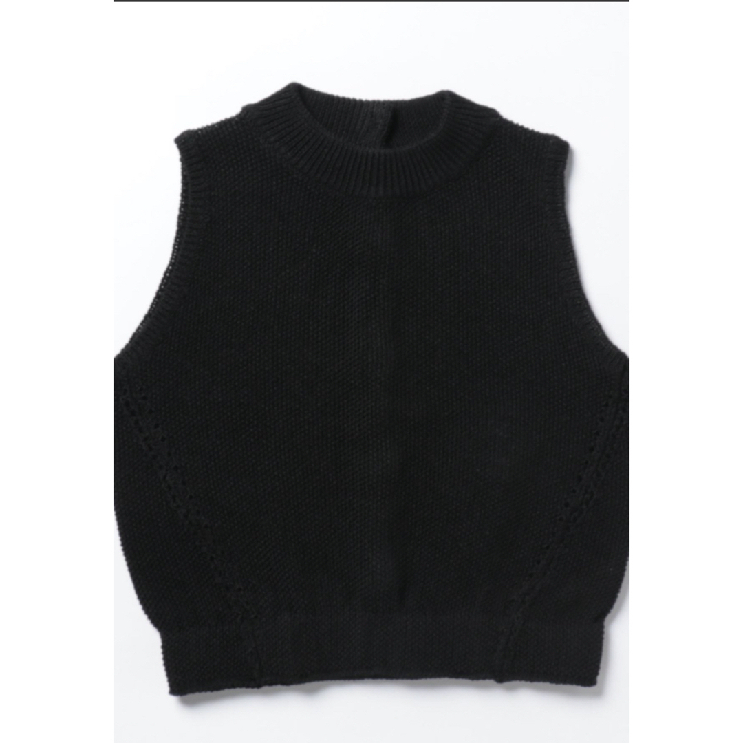 レディースBACK WAIST OPEN KNIT TOP ベスト　アメリ