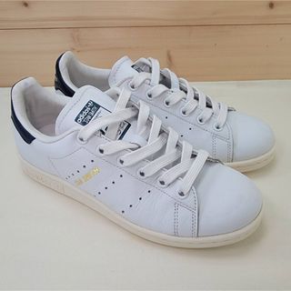 スタンスミス(STANSMITH（adidas）)のアディダス スタンスミス 本革 ホワイト/ネイビー 23㎝(スニーカー)