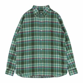 スタンダードカリフォルニア(STANDARD CALIFORNIA)のSTANDARD CALIFORNIA スタンダードカリフォルニア SD Madras Check Button Down Shirt マドラス チェック ボタンダウン 長袖 シャツ グリーン系 M【極上美品】【中古】(シャツ)