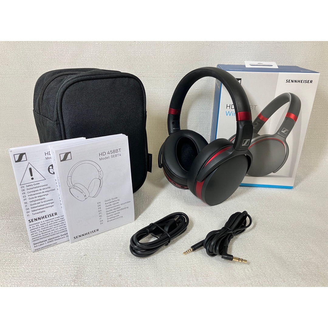 SENNHEISER HD 458BT ワイヤレスヘッドホンノイズキャンセリング