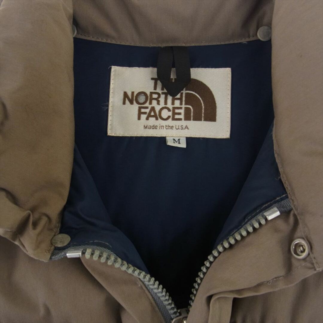 THE NORTH FACE(ザノースフェイス)のTHE NORTH FACE ノースフェイス ダウンジャケット 茶タグ 80s ダウン ジャケット ライトブラウン系 M【中古】 メンズのジャケット/アウター(その他)の商品写真