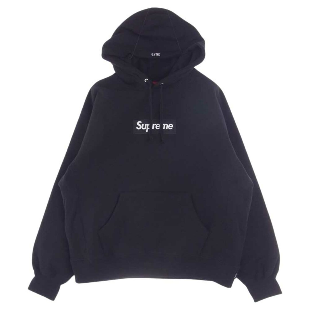 S肩幅Supreme シュプリーム パーカー 23AW Box Logo Hooded Sweatshirt ボックスロゴ フーディー スウェット パーカー ブラック系 S【新古品】【未使用】