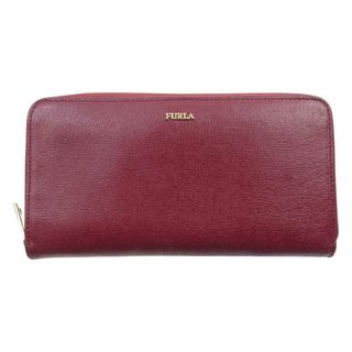 フルラ(Furla)のFurla フルラ 財布 ラウンドジップ 長財布  ワインレッド系【中古】(財布)