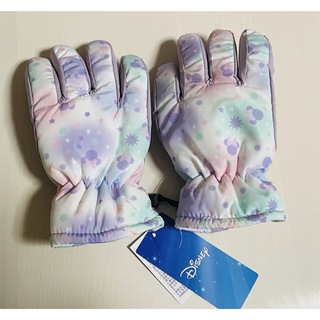 ディズニー(Disney)のスキー手袋　スノーグローブ　手袋　キッズ　ミニーちゃん(手袋)