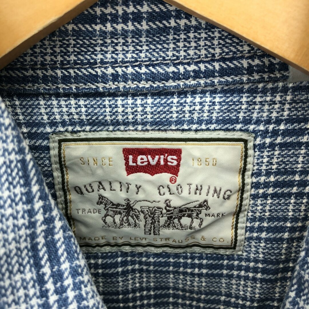 Levi's(リーバイス)の古着 90年代 リーバイス Levi's 長袖 コットンチェックシャツ メンズL ヴィンテージ /eaa409478 メンズのトップス(シャツ)の商品写真