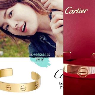 カルティエ(Cartier)のソン・ヘギョ愛用 カルティエ ラブブレス イエローゴールド 国内サイズ在庫無し(ブレスレット/バングル)