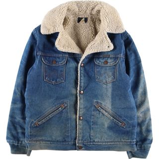 ラングラー(Wrangler)の古着 80年代 ラングラー Wrangler ランチジャケット デニムボアジャケット メンズL ヴィンテージ /eaa387282(Gジャン/デニムジャケット)