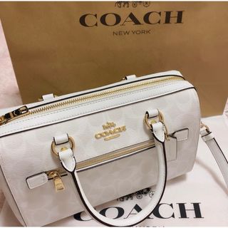 コーチ(COACH)のCOACH コーチ ローワン サッチェル ミニボストンバッグ シグネチャー(ショルダーバッグ)