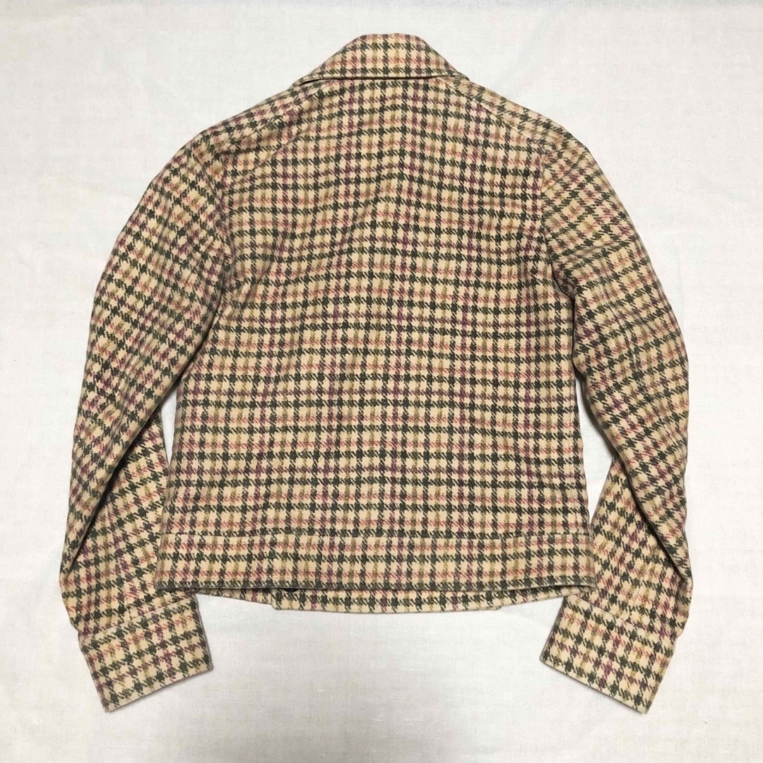 A.P.C(アーペーセー)の【美品】A.P.C. アーペーセー チェックピーコート ジャケット 36 日本製 レディースのジャケット/アウター(その他)の商品写真