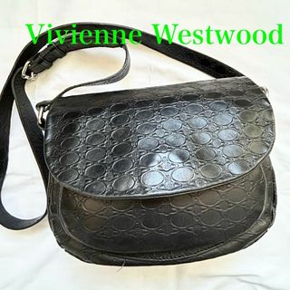 ヴィヴィアンウエストウッド(Vivienne Westwood)の✨美品✨Vivienne Westwood ショルダーバッグ　レザー　黒　オーブ(ショルダーバッグ)