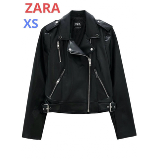 ザラ(ZARA)の(新品) ZARA レザー風ジャケット　size XS(ライダースジャケット)