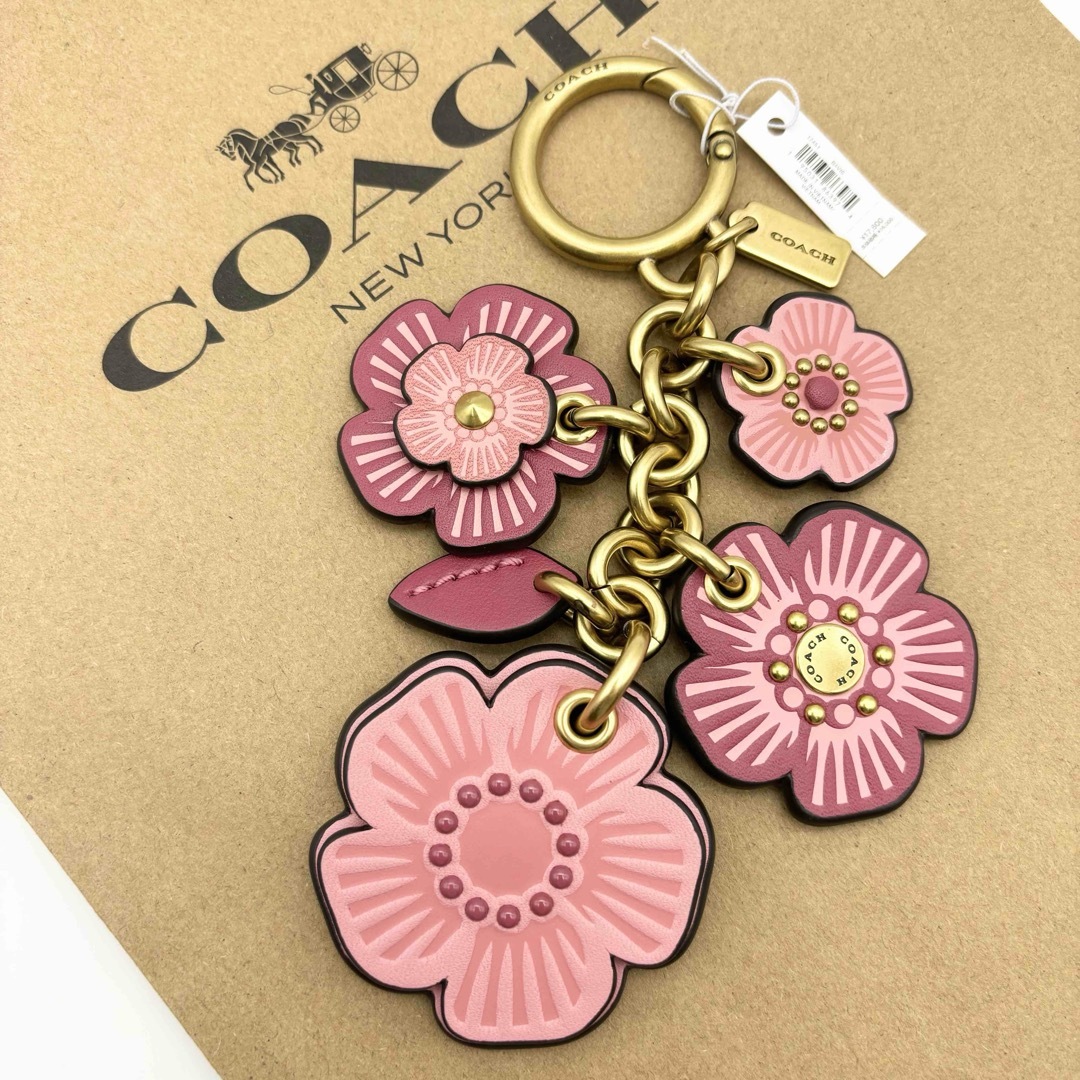 COACH コーチ ティローズ バッグチャーム キーホルダー - ファッション小物 COACH コーチ ティローズ バッグチャーム キーホルダー - ファッション小物