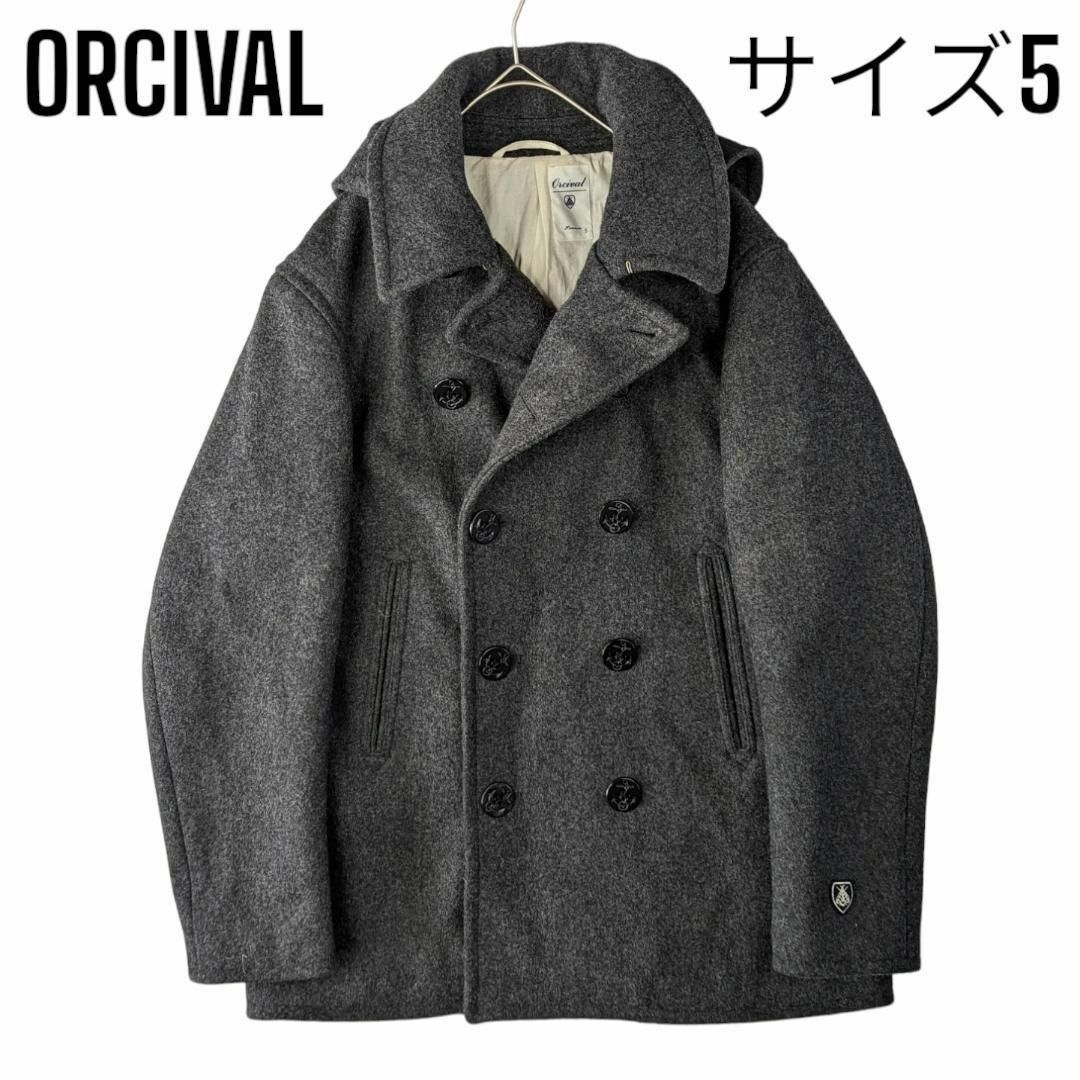 ORCIVAL(オーシバル)の定価36,540円 ORCIVALオーシバル ヘビーウェイト メルトン Pコート メンズのジャケット/アウター(ピーコート)の商品写真