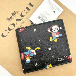 コーチ(COACH)の【DISNEY X COACH】コイン ウォレット ！ホリデイ プリント！(財布)