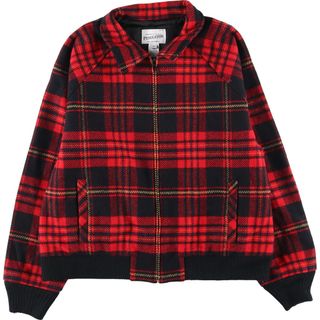 ペンドルトン(PENDLETON)の古着 ペンドルトン PENDLETON チェック柄 ウールブルゾン USA製 メンズL /eaa409679(その他)