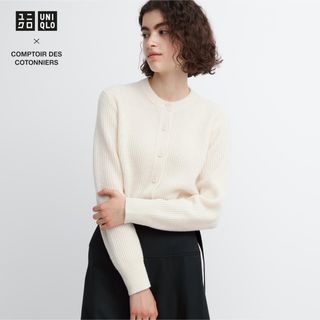 ユニクロ(UNIQLO)のユニクロ×コントワーデ・コトニエプレミアムラムクルーネックカーディガン(カーディガン)