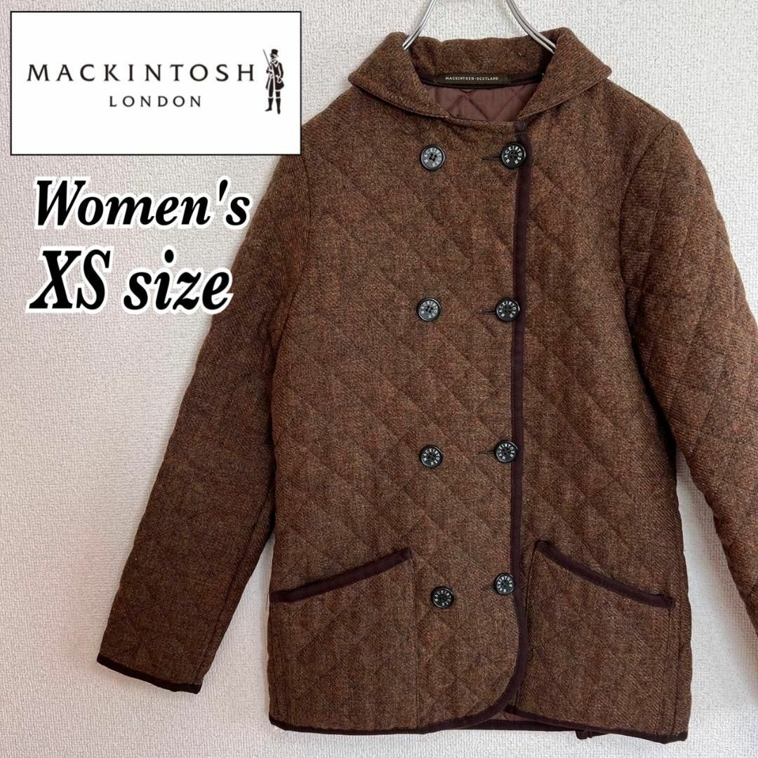 MACKINTOSH(マッキントッシュ)の☆マッキントッシュ MACKINTOSH キルティングジャケット ダブル 32 レディースのジャケット/アウター(ピーコート)の商品写真