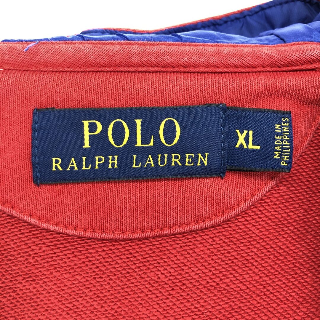 Ralph Lauren(ラルフローレン)の古着 ラルフローレン Ralph Lauren POLO RALPH LAUREN クッキーパッチ スウェットフルジップパーカー メンズXL /eaa409427 メンズのトップス(スウェット)の商品写真