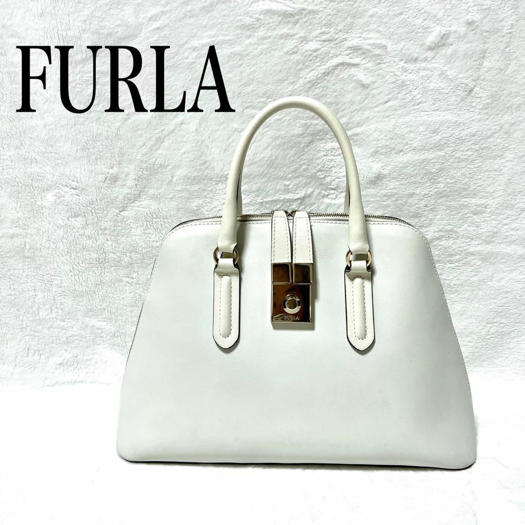 FURLA  フルラ　ホワイト×アイボリー　バック