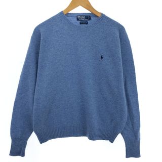 ラルフローレン(Ralph Lauren)の古着 ラルフローレン Ralph Lauren POLO by Ralph Lauren ラムウールニットセーター メンズL /eaa409423(ニット/セーター)