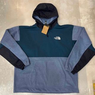 ザノースフェイス(THE NORTH FACE)のTHE NORTH FACE フリースUS限定 ふわふわ(USサイズL)青(マウンテンパーカー)