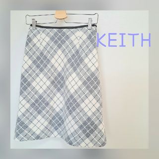 キース(KEITH)のKEITH　キース　スカート　チェック　秋冬　38(ひざ丈スカート)