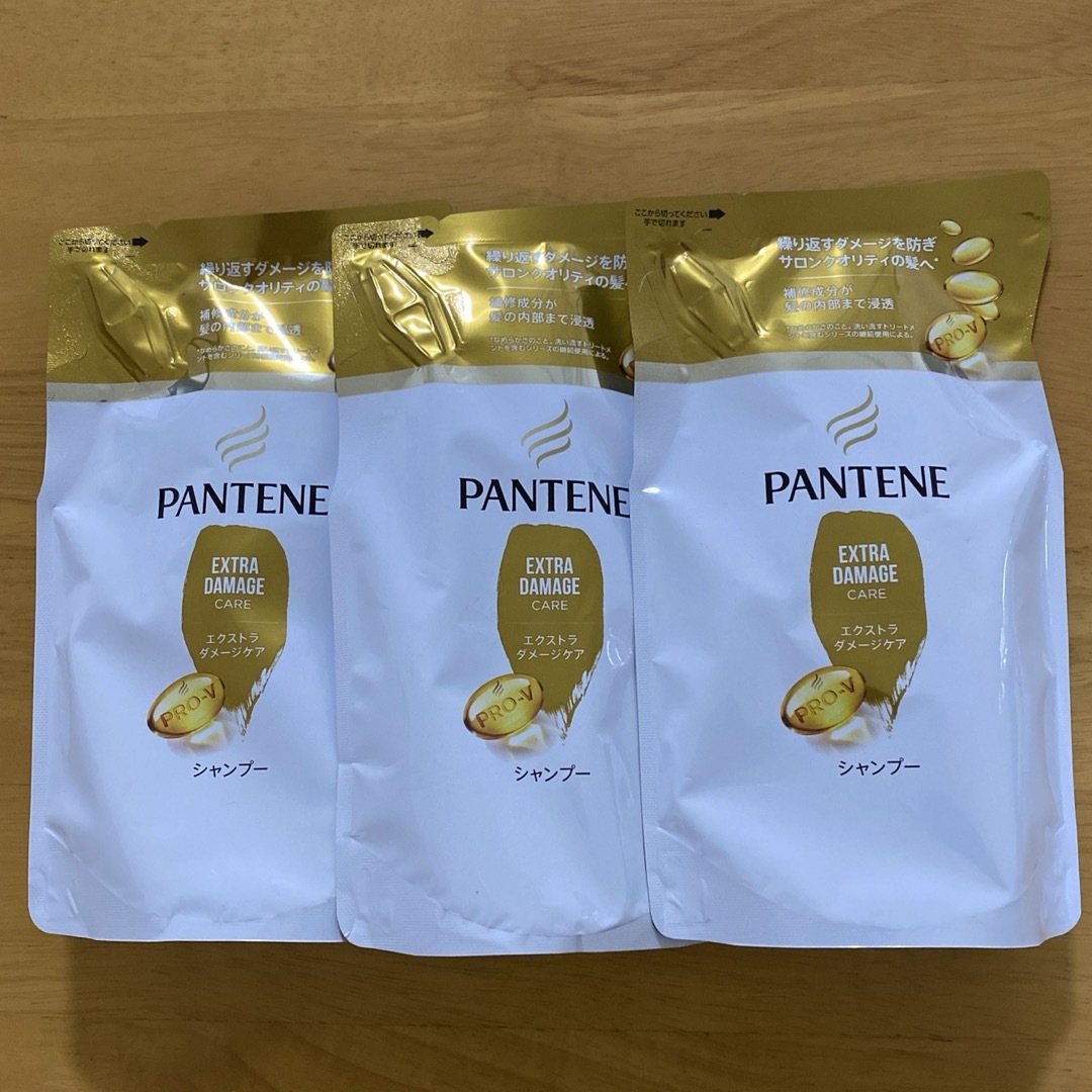 PANTENE(パンテーン)の［３個セット］パンテーン エクストラダメージケア シャンプー つめかえ300mL コスメ/美容のヘアケア/スタイリング(シャンプー)の商品写真