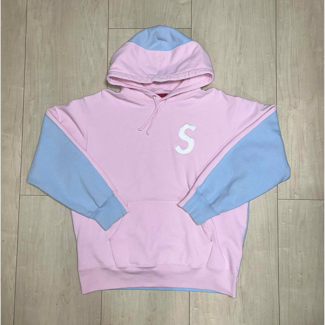 Supreme - Supreme 21AW S Logo Split Hooded pink
