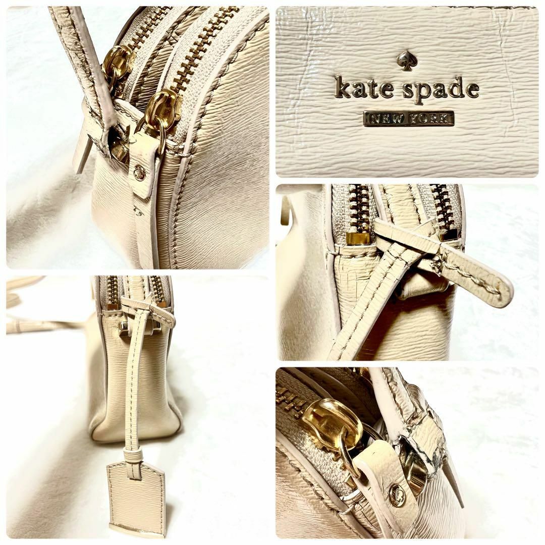 kate spade new york(ケイトスペードニューヨーク)のkatespadeケイトスペード　ショルダーバッグ　ダブルジップ　ベージュ レディースのバッグ(ショルダーバッグ)の商品写真