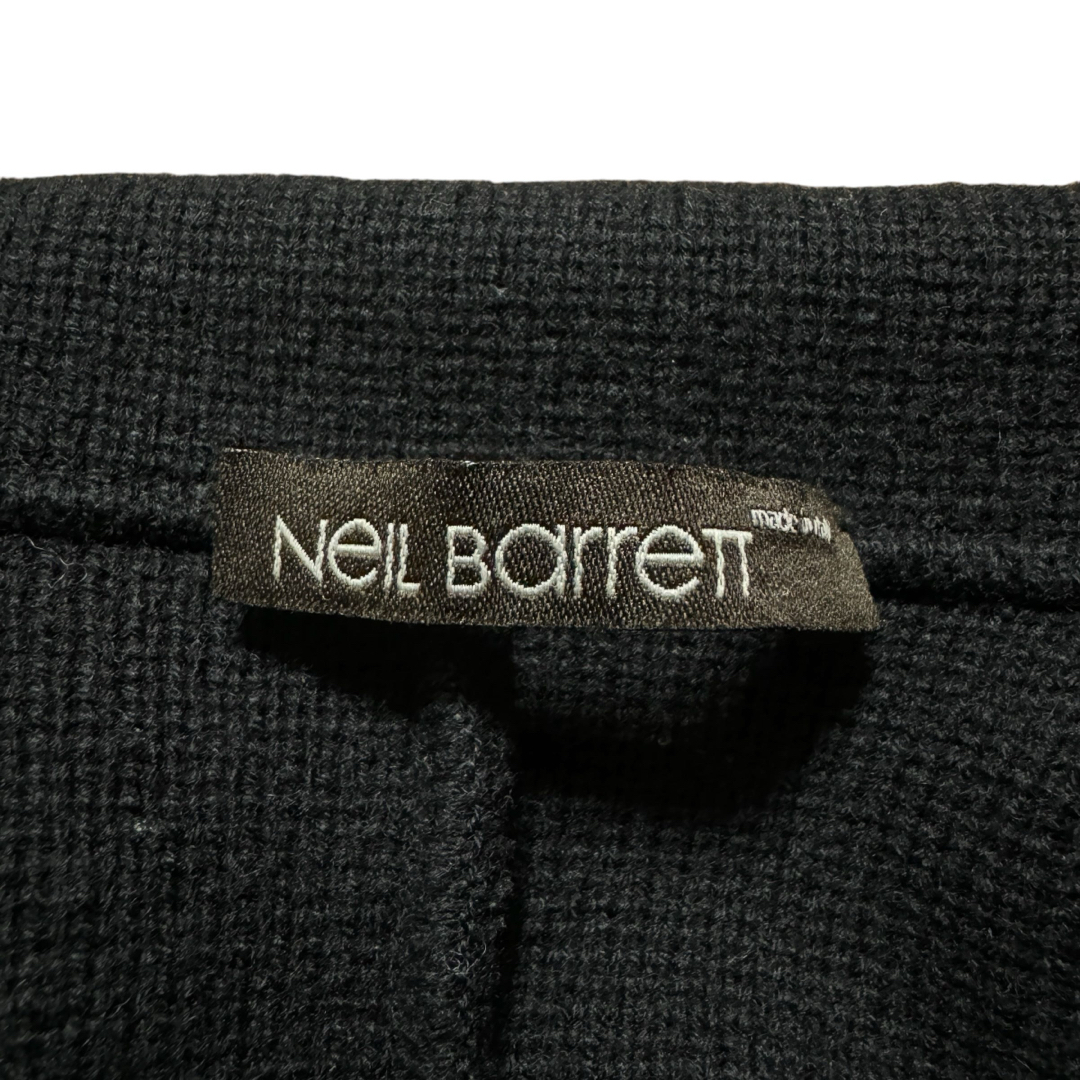 NEIL BARRETT(ニールバレット)のNEIL BARRET ニールバレット ウールライダースジャケット ブラック M メンズのジャケット/アウター(ライダースジャケット)の商品写真