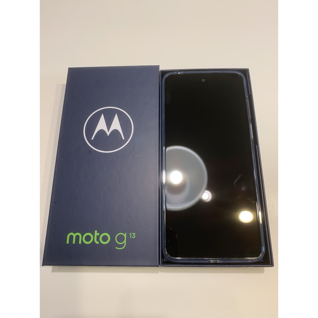 新品 moto g13 マットチャコール 128GB