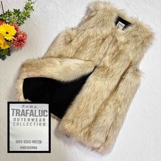 ザラ(ZARA)の【美品】ZARA TRAFALUC ファーベスト(ベスト/ジレ)