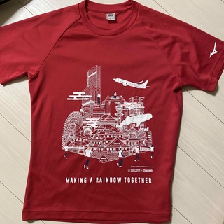 ミズノ(MIZUNO)の大阪マラソン2017 Tシャツ　赤色　ミズノ　Ｍサイズ(陸上競技)