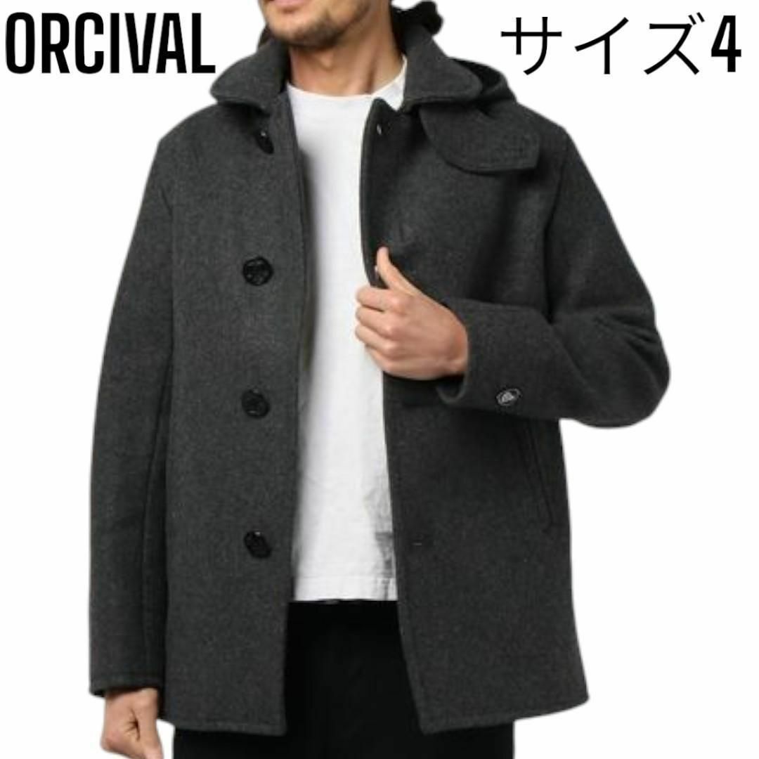 ORCIVAL(オーシバル)の定価43,780円 ORCIVALオーシバル ヘビーウェイト メルトン Pコート メンズのジャケット/アウター(ピーコート)の商品写真
