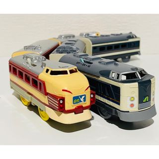 タカラトミー(Takara Tomy)のプラレール  北陸レジェンドダブルセット　ボンネット白鳥×583系きたぐに(鉄道模型)