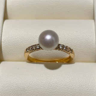 真珠指輪　ホワイトパールリング　シンプル(リング(指輪))