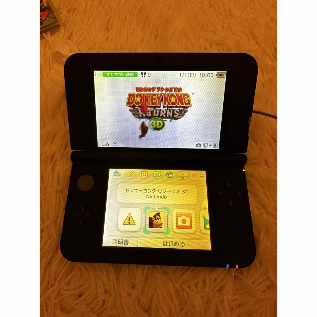 ニンテンドー3DS(ニンテンドー3DS)の3DS LL レッド エンタメ/ホビーのゲームソフト/ゲーム機本体(携帯用ゲーム機本体)の商品写真