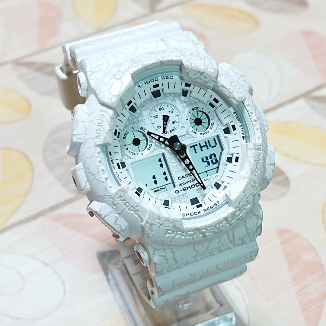 腕時計美品【CASIO/G-SHOCK】デジアナ メンズ腕時計 GA-100CG-7A