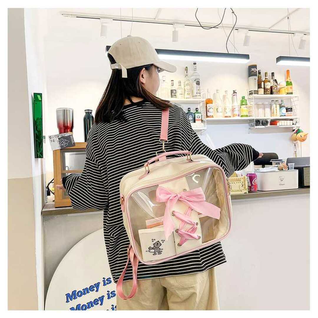 推し活バッグ 痛バッグ リュック リボン ゆめかわ ピンク U508 レディースのバッグ(リュック/バックパック)の商品写真