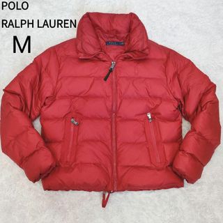 ポロラルフローレン(POLO RALPH LAUREN)の【美品】ポロラルフローレン ダウンジャケット 現行タグ レッド Mサイズ相当(ダウンジャケット)