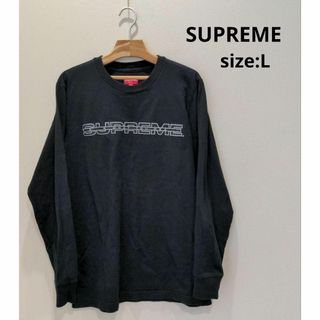 シュプリーム(Supreme)のSUPREME シュプリ―ム ロゴ ロンT ブラック L メンズ トップス(スウェット)