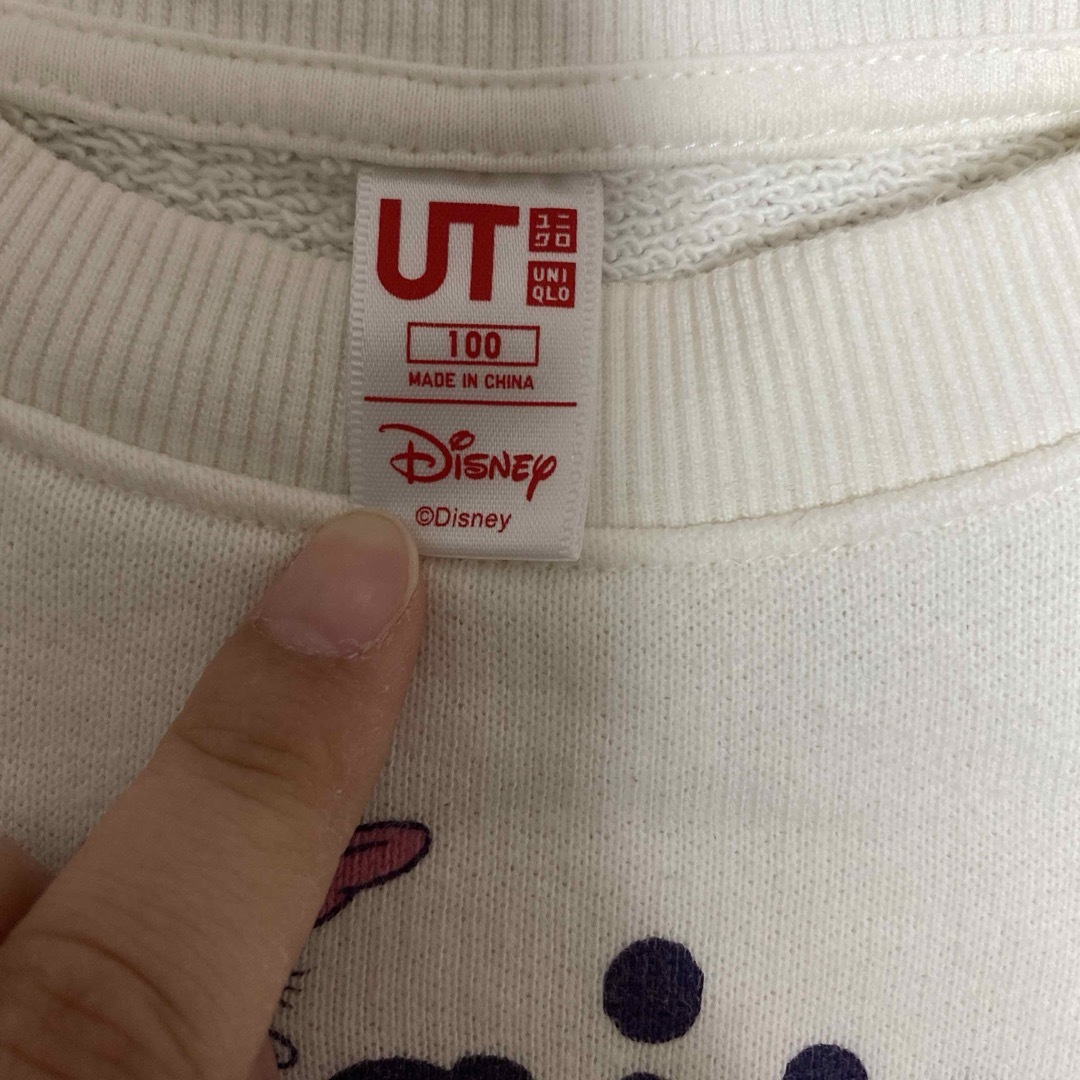 UNIQLO(ユニクロ)のUNIQLO ミニーちゃんトレーナー　100 キッズ/ベビー/マタニティのキッズ服女の子用(90cm~)(ニット)の商品写真