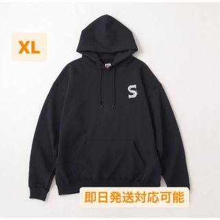 ワンエルディーケーセレクト(1LDK SELECT)のSEE SEE FONT LOGO HOODIE BLACK(パーカー)