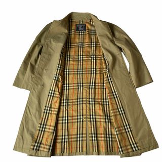 バーバリー(BURBERRY)のBurberryトレンチコート ベージュ ノバチェック ロングコート ビンテージ(トレンチコート)